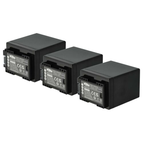 vhbw 3x Batterie compatible avec Canon Vixia HF M50, HF M52, HF M500, HF R30 caméra vidéo caméscope (4450mAh, 3,6V, Li-ion) avec puce d'information