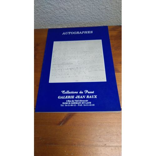 Autographes. 16ème Vente Arts Et Autographes À Paris.