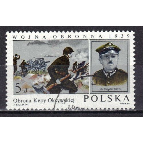 Pologne 1984 : 45è Anniversaire De La Guerre De Défense Contre L'envahisseur - Timbre Oblitéré