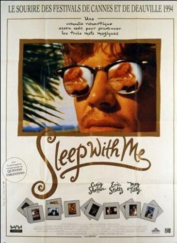 Sleep With Me - Véritable Affiche De Cinéma Pliée - Format 40x60 Cm - De Rory Kelly Avec Meg Tilly, Eric Stoltz, Craig Sheffer, Todd Field, Thomas Gibson - Année 1994