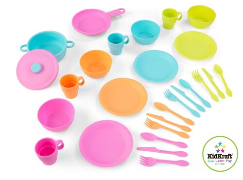 Ustensiles 27 Pièces Couleurs Vives Kidkraft