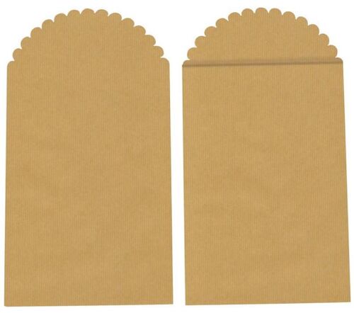 Pw International 6 Pochettes Kraft 130x70mm