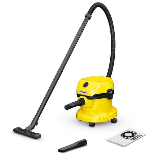 Aspirateur eau et poussière Karcher WD 2 Plus V-12/4/18 - Puissance 1000W- Capacité 12L- Cuve plastique- Flexible 4m