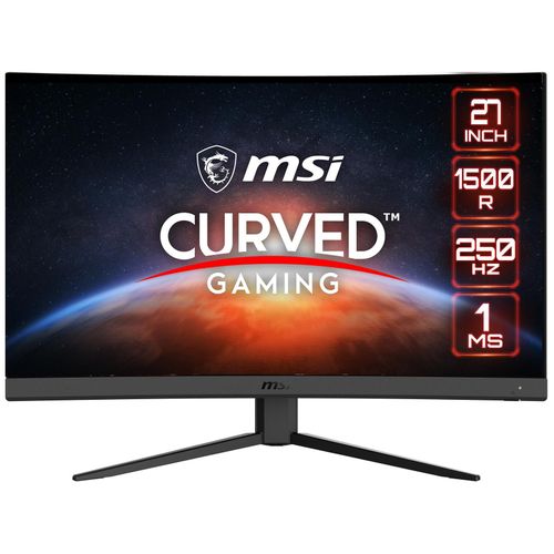 MSI G27C4X - Écran LED - jeux - incurvé - 27" - 1920 x 1080 Full HD (1080p) @ 240 Hz - VA - 300 cd/m² - 3000:1 - 1 ms - 2xHDMI, DisplayPort - noir