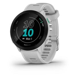 Garmin Forerunner 55 - Blanc - montre de sport avec bracelet - silicone - blanc - affichage 1.04" - Bluetooth, ANT+ - 37 g