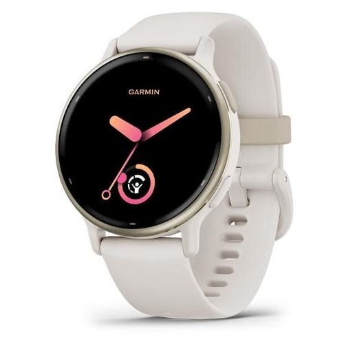 Montre connectée GPS GARMIN Vivoactive 5 - Ivoire avec bracelet silicone ivoire