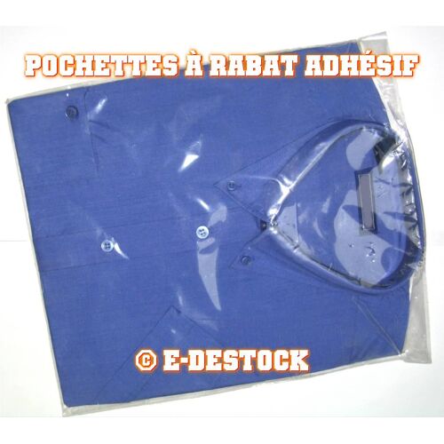 25 Pochettes Sachets Plastique Fermeture A Rabat Autocollant 220 X 280 Mm