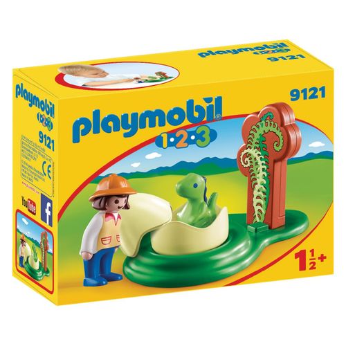 Playmobil 9121 - Exploratrice et bébé dinosaure