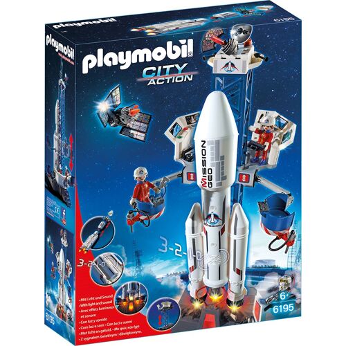 Playmobil 6195 - Base De Lancement Avec Fusée
