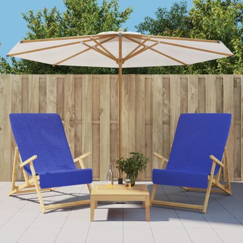 Vidaxl Serviettes De Plage 2 Pcs Bleu Royal 60x135 Cm Tissu 400 Gsm
