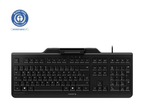 CHERRY SECURE BOARD 1.0 - Clavier - avec NFC - USB - commutateur : CHERRY LPK - noir