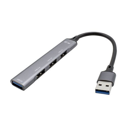 i-Tec USB 3.0 Metal HUB - Concentrateur (hub) - 1 x SuperSpeed USB 3.0 + 3 x USB 2.0 - de bureau