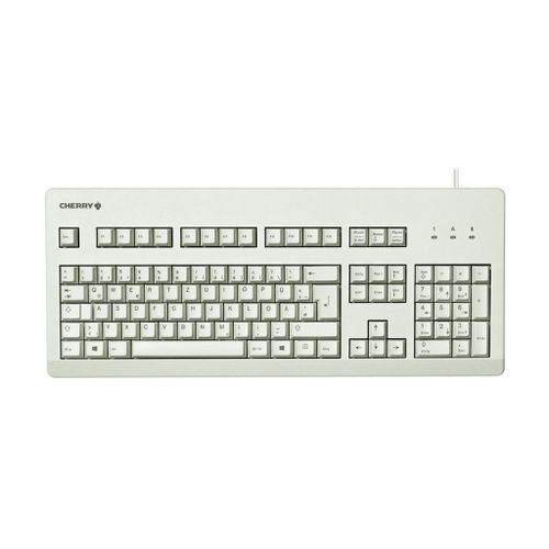 CHERRY G80-3000 - Clavier - PS/2, USB - US - commutateur : CHERRY MX Brown - gris clair