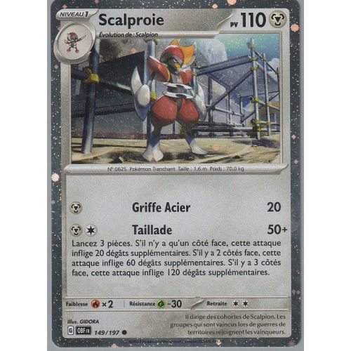 Carte Pokémon - Scalproie 149/197 - Mosaique