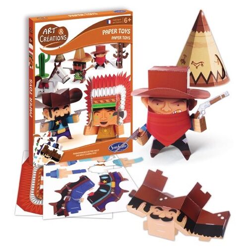 Sentosphère Art & Créations Paper Toys - Far West