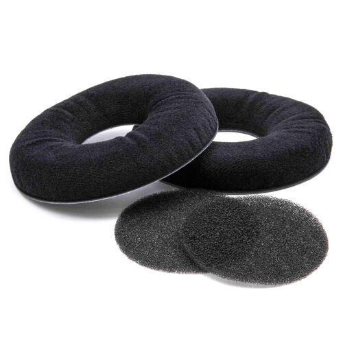 vhbw Coussinets d'oreillettes de remplacement compatible avec AKG K121, K121 Studio, K121S, K141, K141 Studio, K141M écouteurs; noir, mate