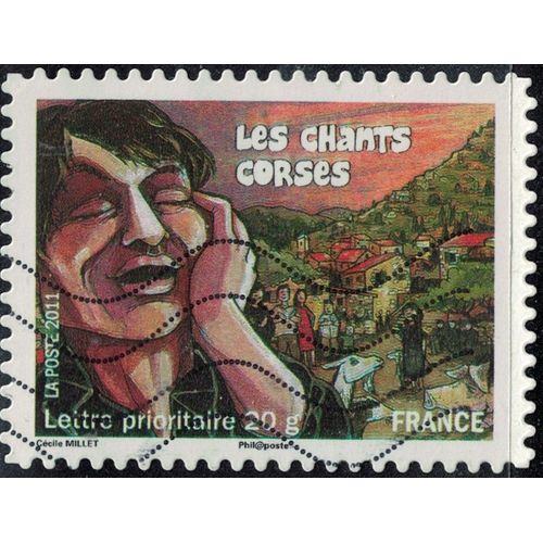France 2011 Oblitéré Used Les Chants Corses Y&t 589 Su