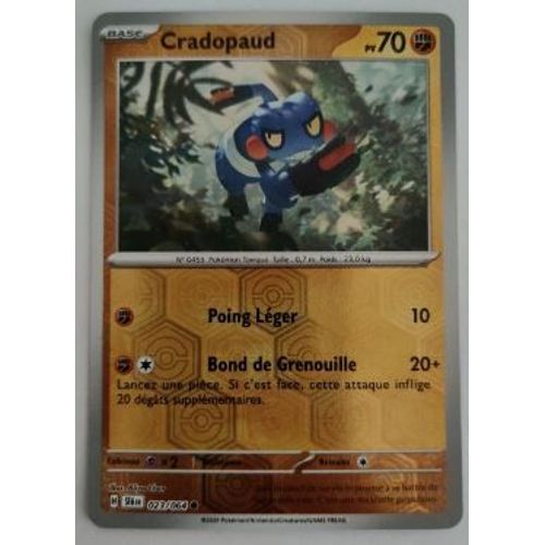 Pokémon 023 / 064 Cradopaud Reverse Fable Nébuleuse Ev6.5