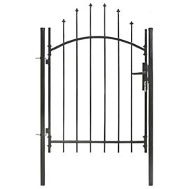 Vidaxl Portail De Jardin Acier 1 X 1,5 M Noir