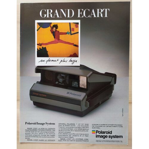 Publicité Papier - Appareil Photos Polaroid, Image System De 1988