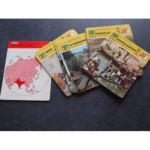 Lot De Fiches Asie Subcontinent Indien Edito Service