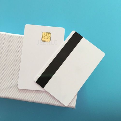 Carte à bande magnétique intelligente,contact vierge,carte PVC,SLE4428,Hi Co 2750OE,4000OE,5 pièces par paquet