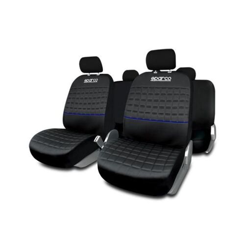 Jeu De Housses Complet Lazio Sparco Noir- Bleu