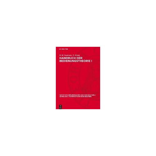 Handbuch Der Bedienungstheorie I