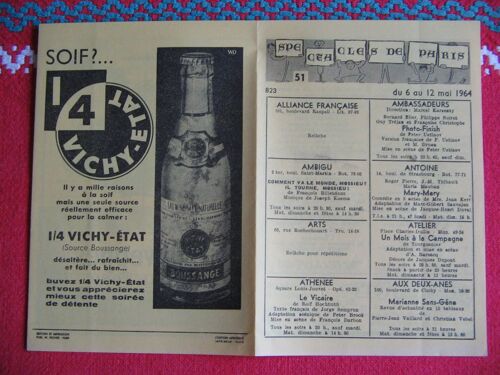 Programme - Spectacles De Paris