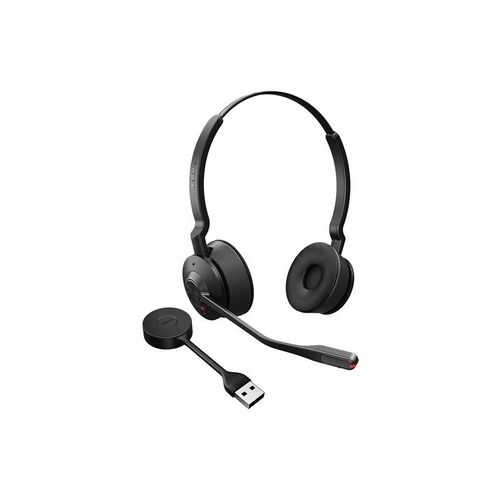 Jabra Engage 55 SE Stereo - Micro-casque - sur-oreille - DECT - sans fil - USB-A via adaptateur DECT - certifié UC