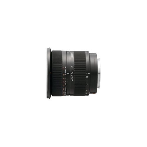 Objectif Sony SAL1118 - Fonction Grand angle - 11 mm - 18 mm - f/4.5-5.6 DT - Sony A-type - pour Handycam NEX-VG900; a DSLR-A100, SLT-A57, A58, A65, A77; a NEX F3D, F3K, F3Y; a1; a3000