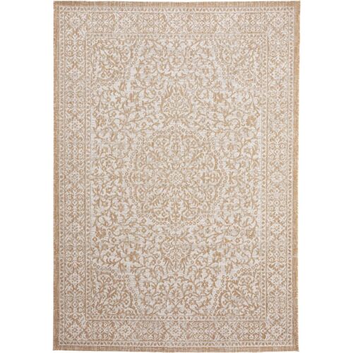 Tapis D'extérieur Cleo Crème/Beige 120x170 Cm - Tapis Outdoor Pour Balcon, Terrasse Et Jardin