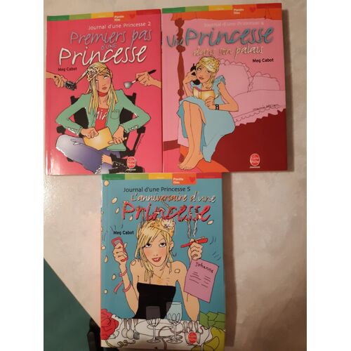 Lot De 3 Livres "Journal D'une Princesse"