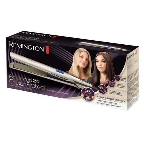 Remington S8605 Fer A Lisser. Lisseur Plaques Flottantes Advanced Ceramic Colour Protect. Soin Huile Karite Et Filtres Uv