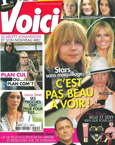 Voici 0.001265 Stars Sans Maquillage : C'est Pas Beau A Voir !! Heidi Klum, Cameron Diaz...