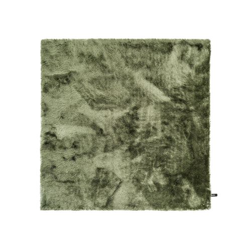 Tapis Shaggy À Poils Longs Whisper Vert 200x200 Cm - Tapis Doux Pour Salon