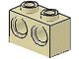 ACCESSOIRES LEGO   BRIQUES 1X2 AVEC 2 TROUS    SABLE