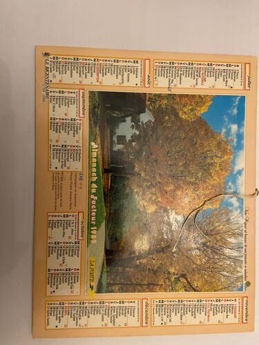Calendrier Facteur 1989
