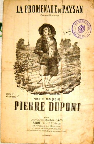 La Promenade Du Paysan - Chanson Rustique - Poésie Et Musique De Pierre Dupont
