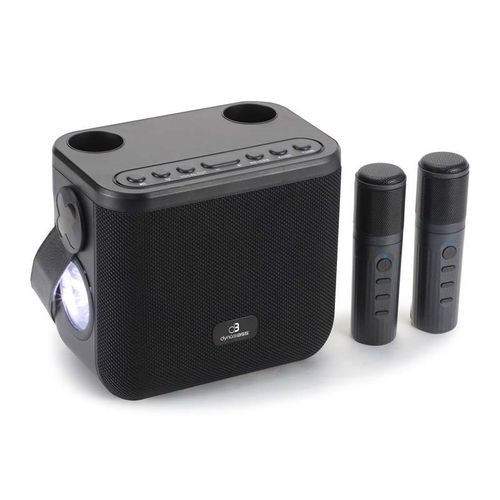 Enceinte Portable Karaoké 2 Micros Dbe50 Black Dynabass