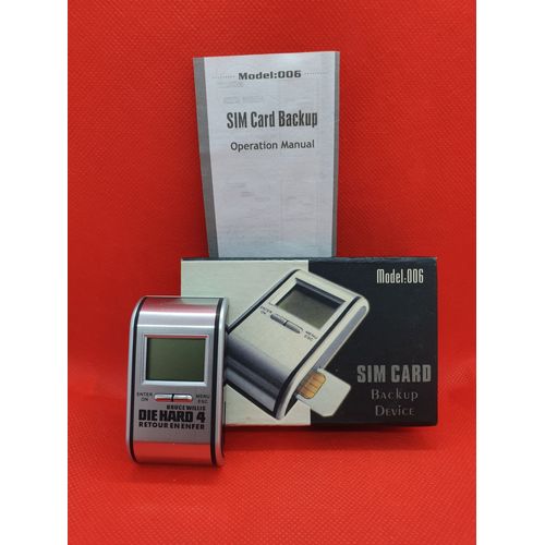 Backup Device Sim Card Model: 006 Die Hard 4 Retour En Enfer