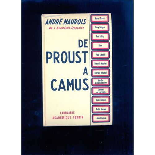 De Proust À Camus De Proust À Camus