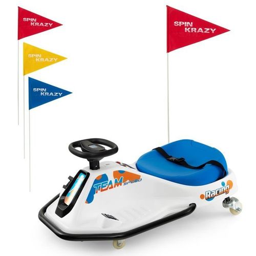 Costway 24v Auto Tamponneuse Electrique Pour Enfants - Rotation À 360°, Dérivable, Usb, Radio Et Musique, 3 Ans +, 90 X 56 X 40 Cm