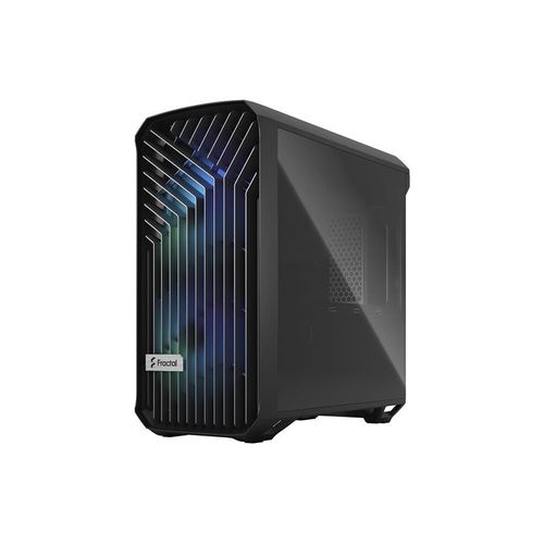 Fractal Design Torrent Compact RGB TG Light Tint - Boîtier compact - ATX étendu - pas d'alimentation (ATX) - noir - USB/Audio