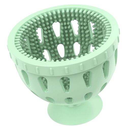 Laveuse D'?Ufs pour ?Ufs Frais, Outils de Cuisine, Nettoyage Brosse à ?Ufs, en Silicone Facile Utiliser, Vert