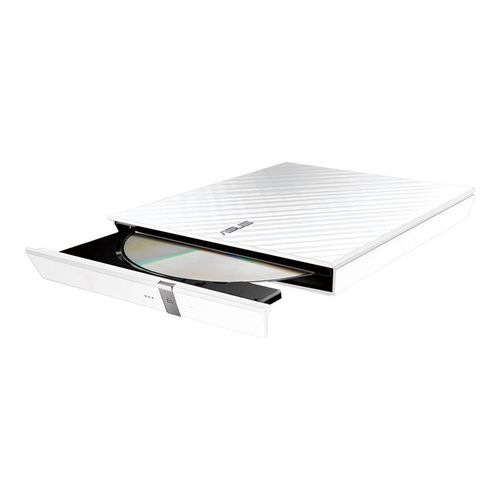 ASUS SDRW-08D2S-U LITE - Lecteur de disque - DVD±RW (±R DL)/DVD-RAM - 8x/8x/5x - USB 2.0 - externe - blanc