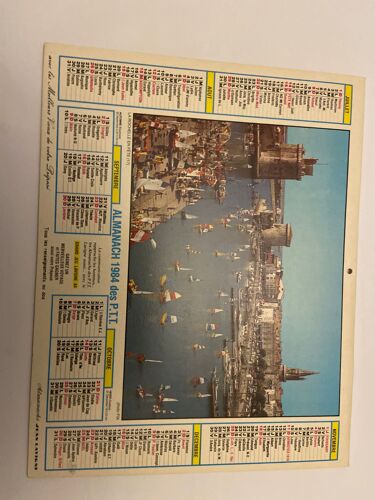 Calendrier Facteur 1984