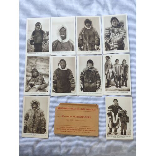 Missionnaires Oblats De Marie Immaculee Extreme Nord Canadien Serie Viii Complete 10 Cpa Types Esquimaux