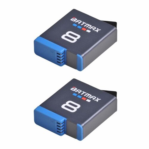 2X Batteries Rechargeables Premium 1860Mah Pour Caméra Action Gopro Hero 8