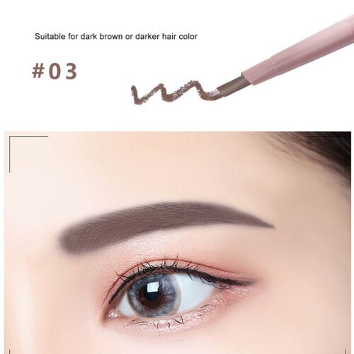Crayon À Sourcils À Double Tête, Effet Naturel Durable, Imperméable Et Résistant À La Sueur, Rehausseur De Sourcils 